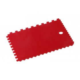 GLETTELŐ SPATULA MŰANYAG FOGAZOTT 150X80 MM 37101