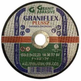 VÁGÓKORONG FÉM 150X2,5X22,2 GRANI./25 DB 