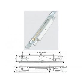   AJTÓTOLÓZÁR IBFM ZÁRTSZELVÉNYHEZ KÉTIRÁNYÚ SZÉLES 24 MM