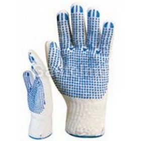 CÉRNAKESZTYŰ 4349  KÉK PÖTTYÖS   9-ES /12 PÁR