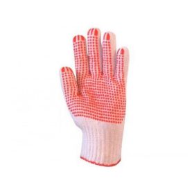 CÉRNAKESZTYŰ 4350  PIROS KÉTOLD.PÖTTY 8-AS/12 PÁR