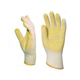 CÉRNAKESZTYŰ 4365  SÁRGA PÖTTYÖS 9-ES /10 PÁR