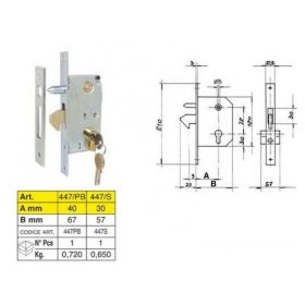 TOLÓKAPUZÁR IBFM 447PB 40 MM TÜSKÉS