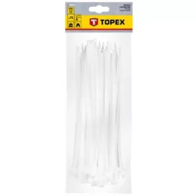 KÁBELKÖTEGELŐ TOPEX 44E977 4,8X200 MM/75 DB FEHÉR