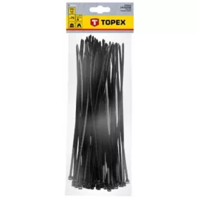 KÁBELKÖTEGELŐ TOPEX 44E980 4,8X300 MM/75 DB FEKETE