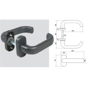 AJTÓKILINCS MŰA.IBFM FEKETE 536 N