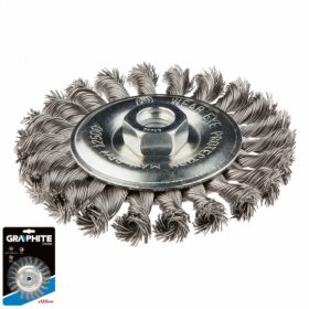 DRÓTKORONG GRAPHITE 57H598 SODR. 125 MM INOX M14