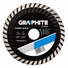 GYÉMÁNTVÁGÓ GRAPHITE 57H632 115MM TURBO HŰTŐB.