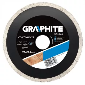 GYÉMÁNTVÁGÓ GRAPHITE 57H640 115MM VIZES
