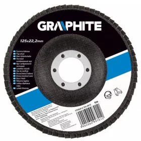   CSISZOLÓTÁRCSA GRAPHITE 57H840 LAMELLÁS 125X22,2 K36 INOX 
