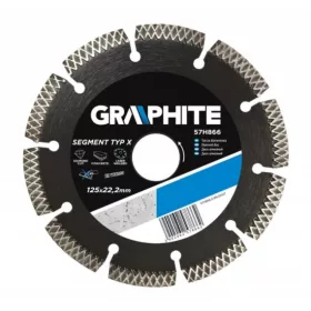 GYÉMÁNTVÁGÓ GRAPHITE 57H865 115MM SZEGM. LASER